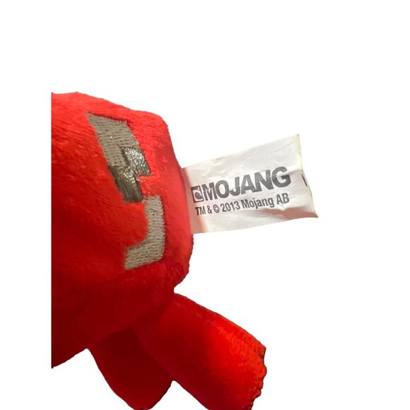 Minecraft Mooshroom Plush Toy By Mojang Red Black 5" Stuffed Animal Game - Picture 4 of 4